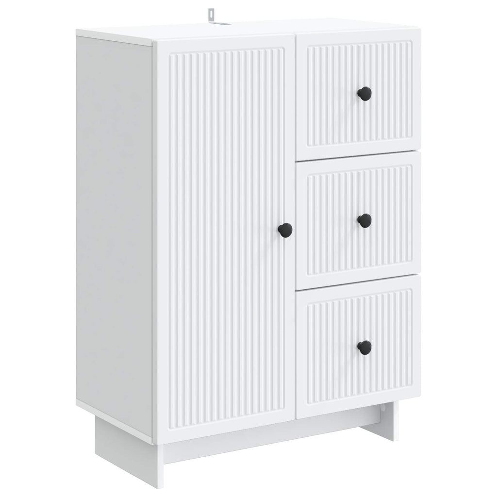vidaXL Bufet Biały 66 x 34,5 x 90 cm Drewno inżynieryjne
