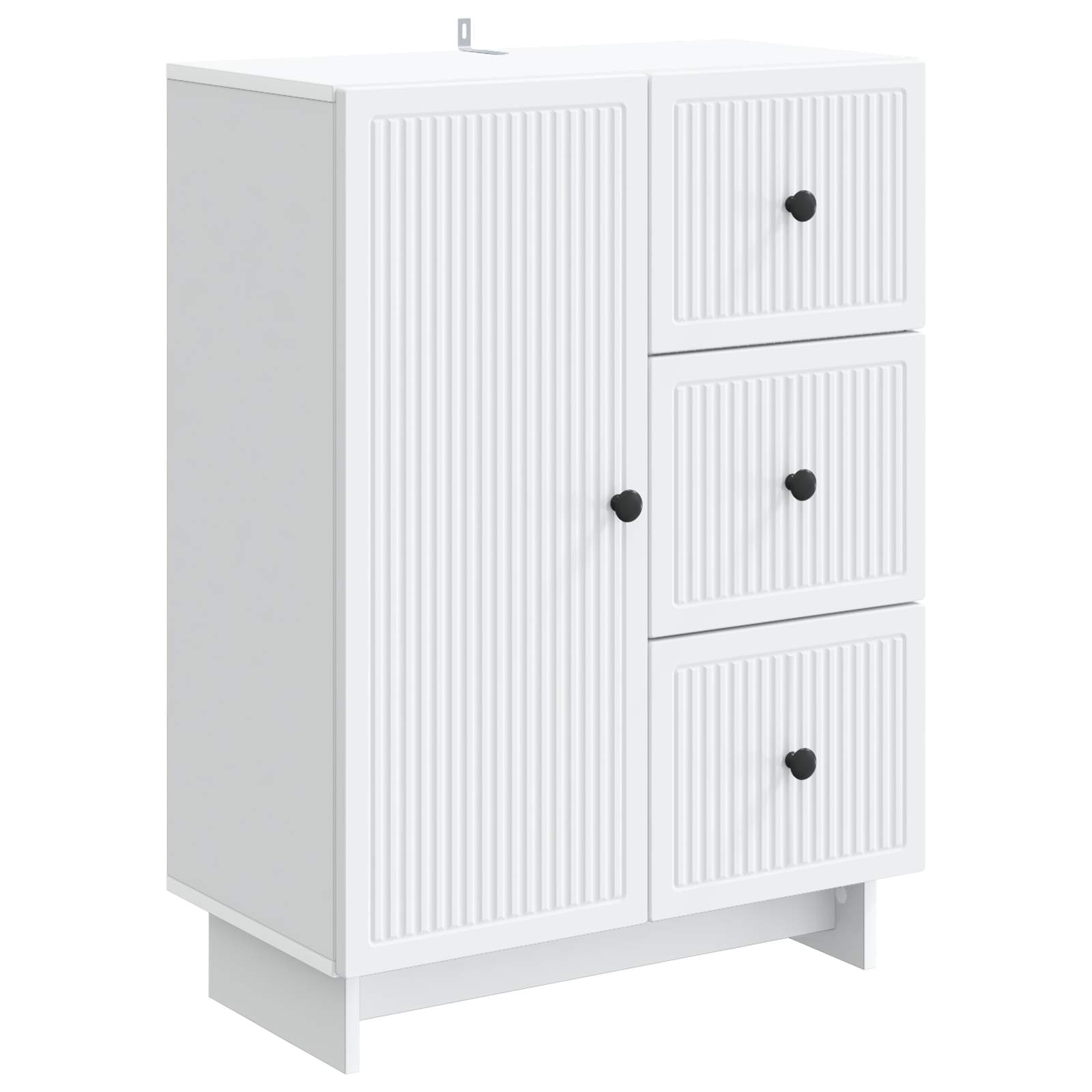 vidaXL Bufet Biały 66 x 34,5 x 90 cm Drewno inżynieryjne
