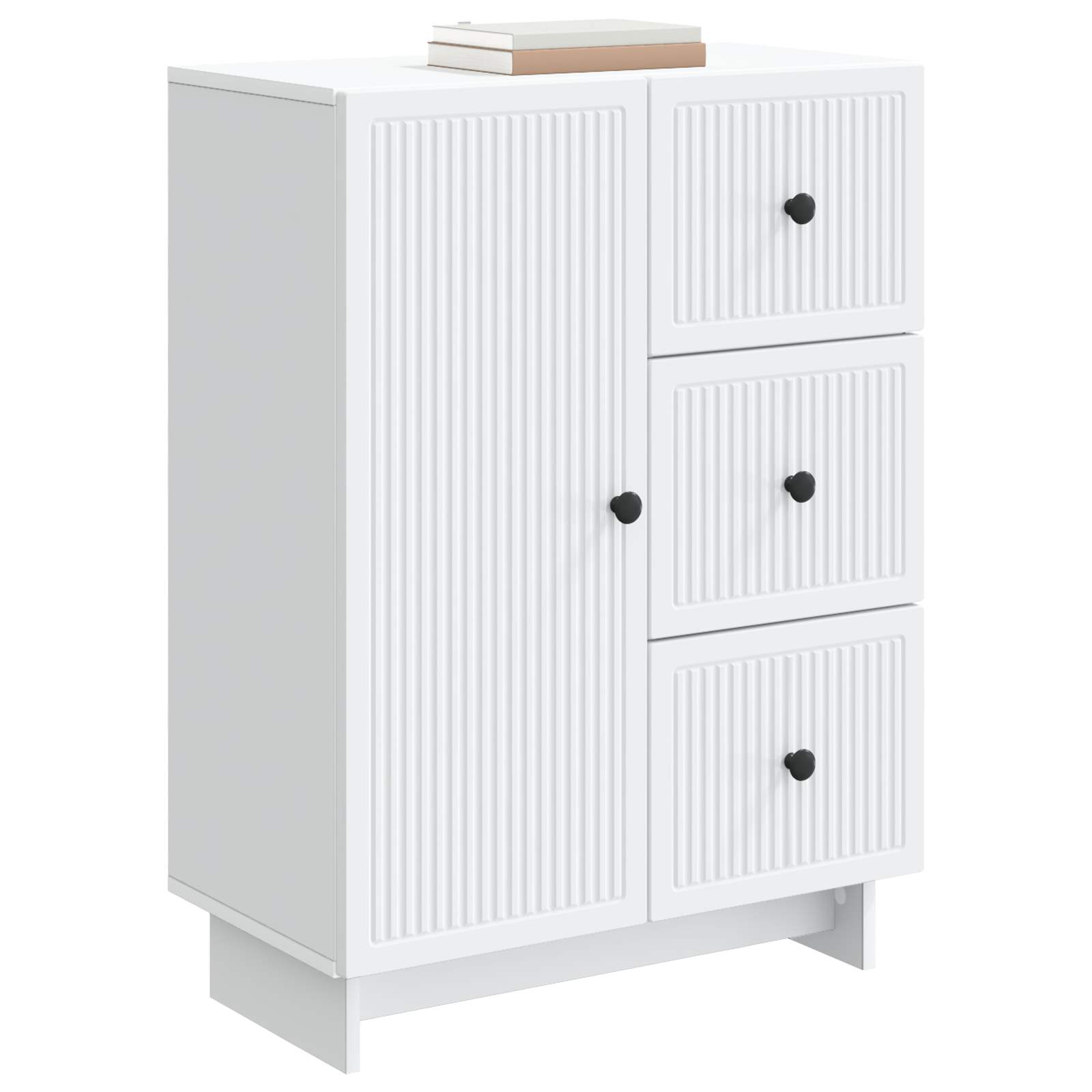 vidaXL Bufet Biały 66 x 34,5 x 90 cm Drewno inżynieryjne
