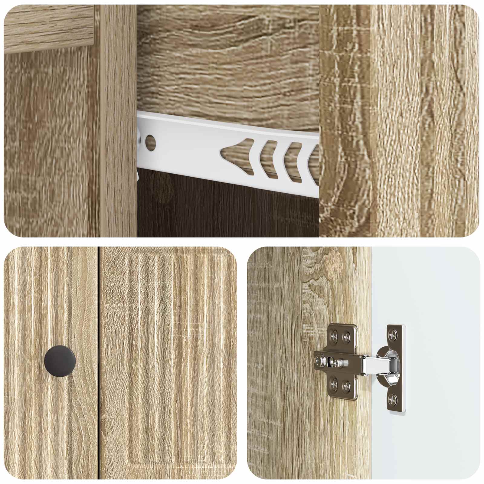 vidaXL Bufet dąb Sonoma 66 x 34,5 x 90 cm Drewno inżynieryjne