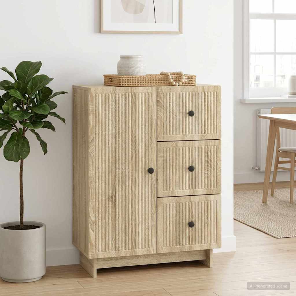 vidaXL Bufet dąb Sonoma 66 x 34,5 x 90 cm Drewno inżynieryjne