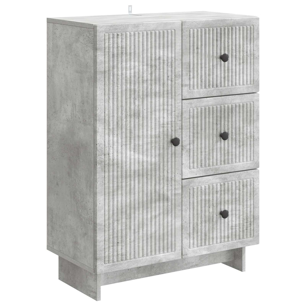 vidaXL Bufet Betonowy szary 66 x 34,5 x 90 cm Drewno inżynieryjne
