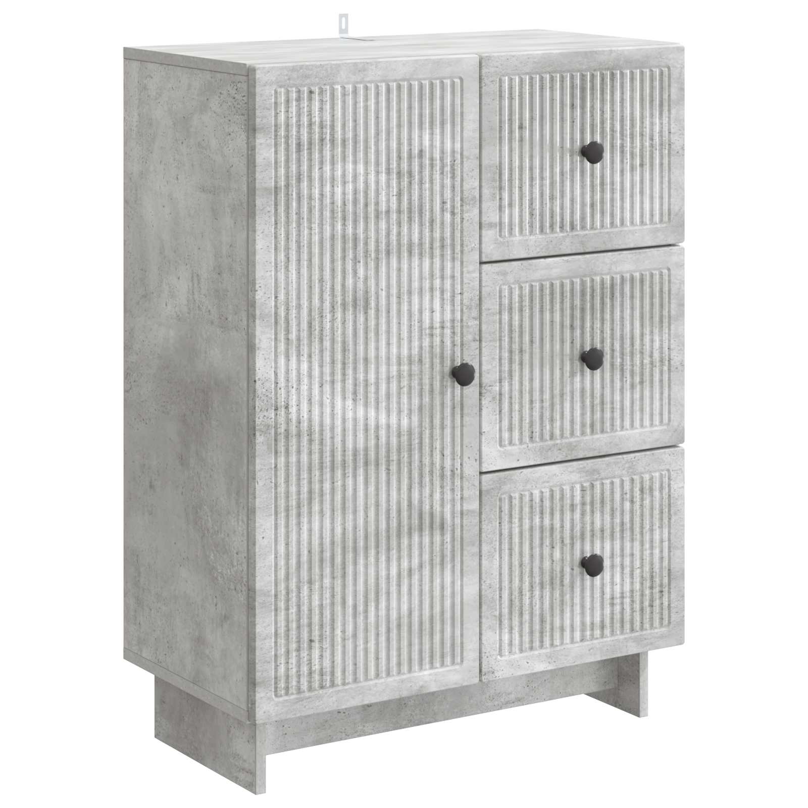 vidaXL Bufet Betonowy szary 66 x 34,5 x 90 cm Drewno inżynieryjne