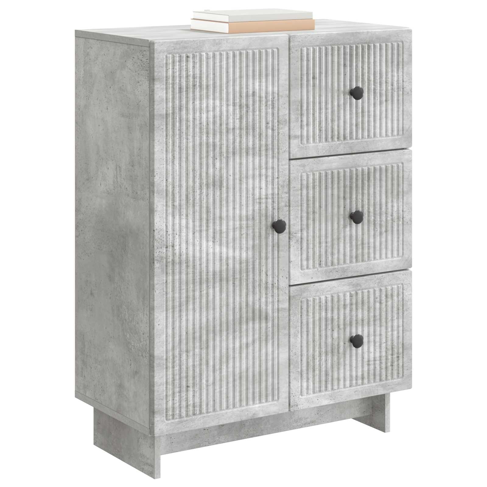 vidaXL Bufet Betonowy szary 66 x 34,5 x 90 cm Drewno inżynieryjne