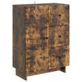 vidaXL Bufet Dąb wędzony 66 x 34,5 x 90 cm Drewno inżynieryjne