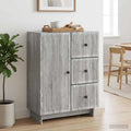 vidaXL Bufet Szary Sonoma 66 x 34,5 x 90 cm Drewno inżynieryjne