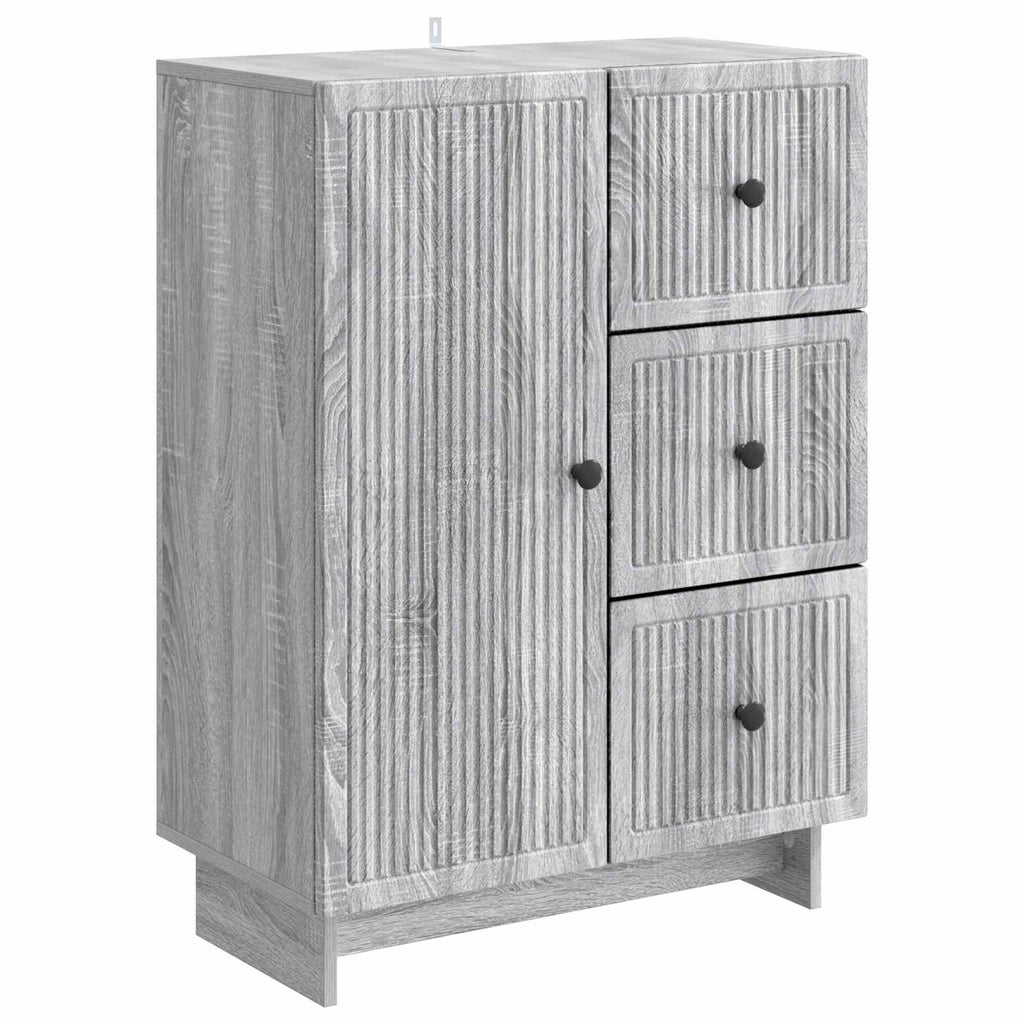 vidaXL Bufet Szary Sonoma 66 x 34,5 x 90 cm Drewno inżynieryjne