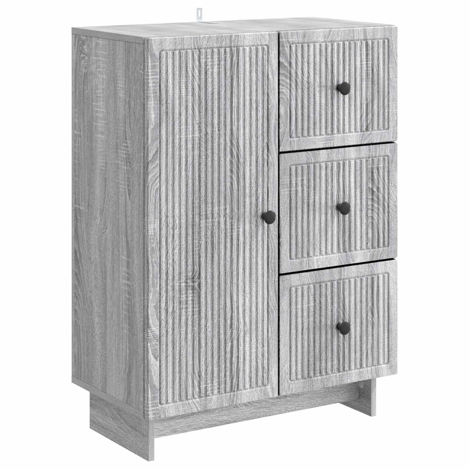 vidaXL Bufet Szary Sonoma 66 x 34,5 x 90 cm Drewno inżynieryjne