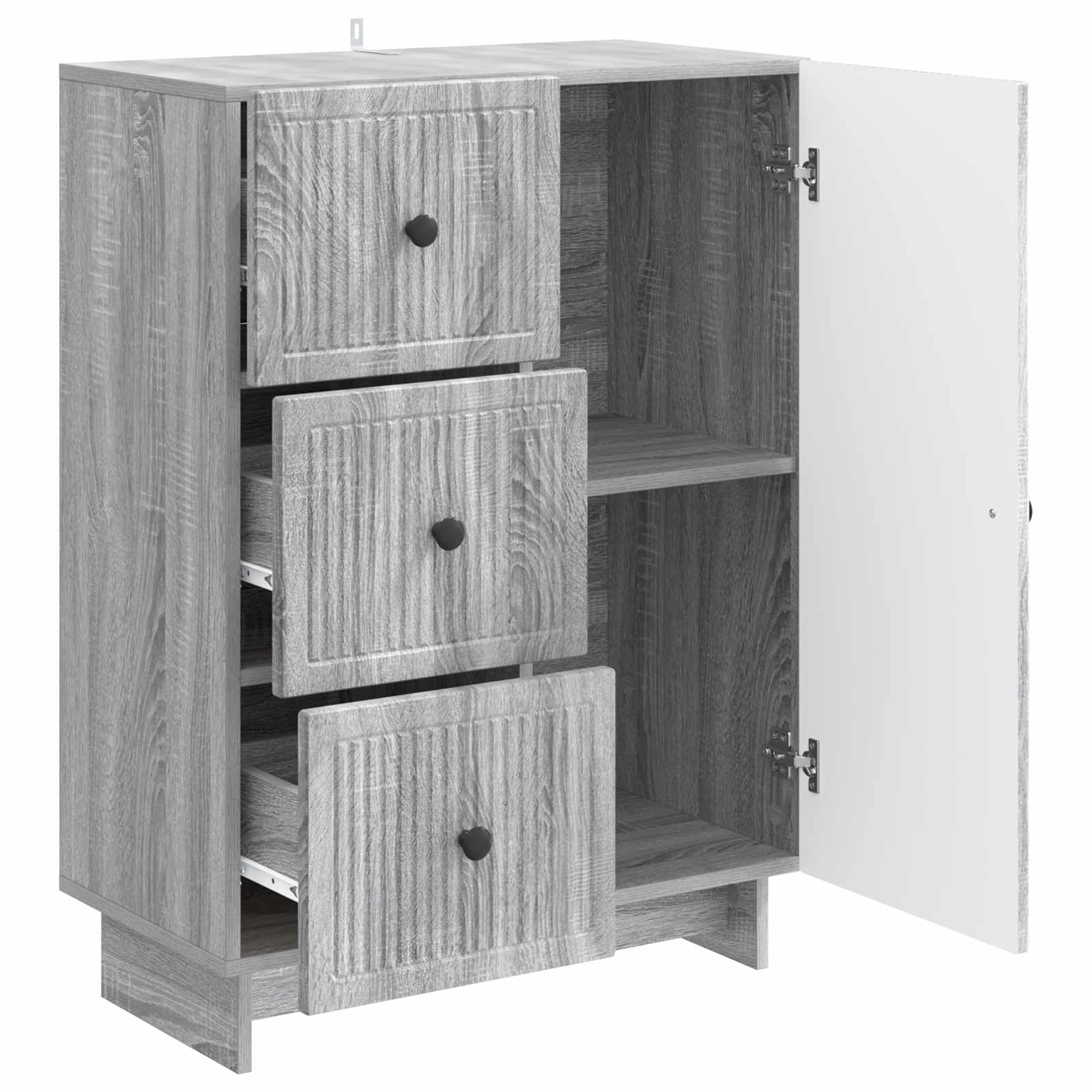 vidaXL Bufet Szary Sonoma 66 x 34,5 x 90 cm Drewno inżynieryjne