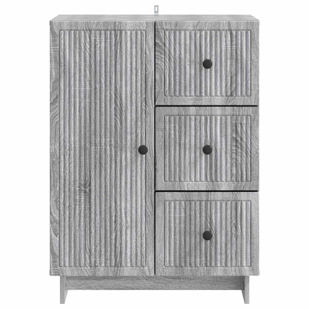 vidaXL Bufet Szary Sonoma 66 x 34,5 x 90 cm Drewno inżynieryjne