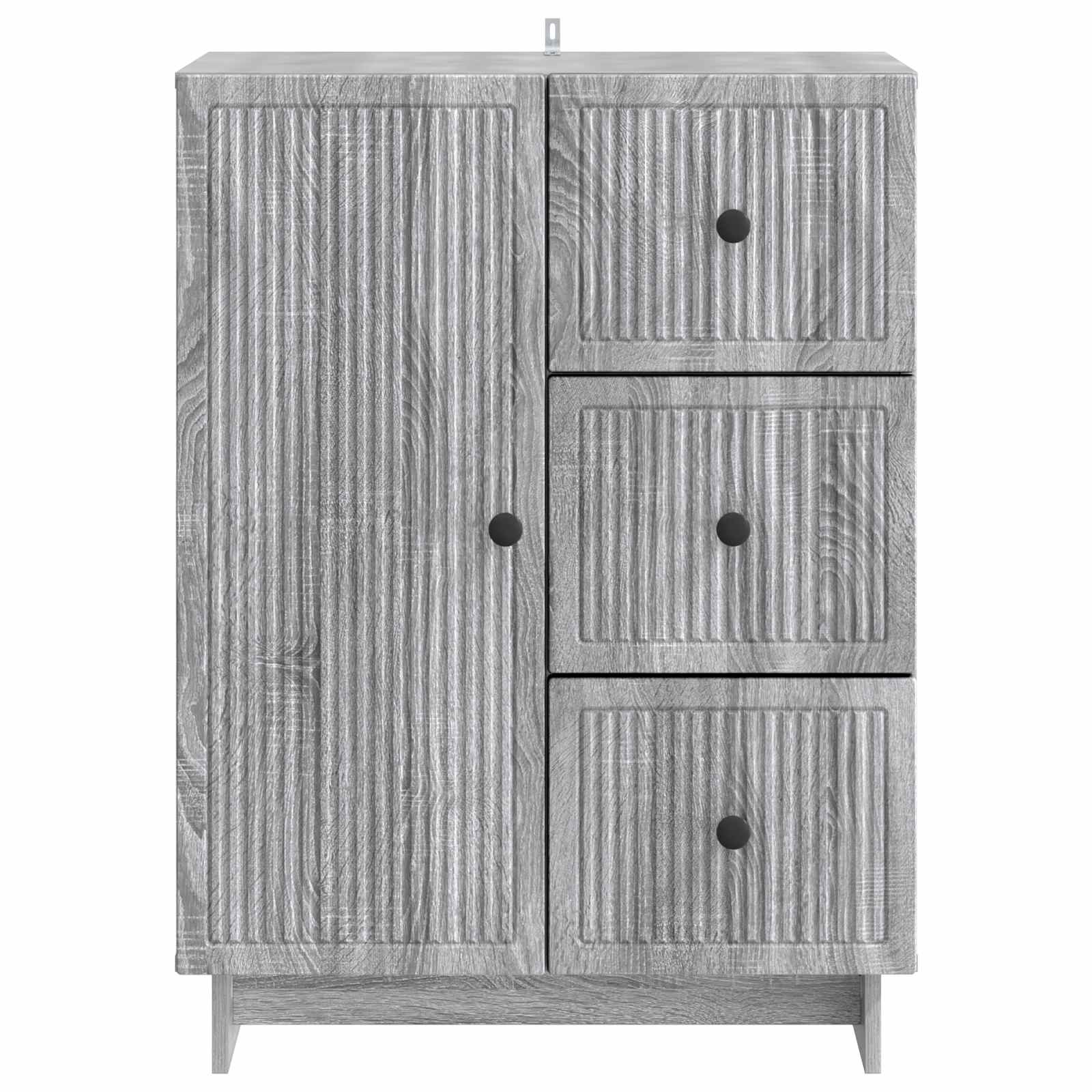 vidaXL Bufet Szary Sonoma 66 x 34,5 x 90 cm Drewno inżynieryjne