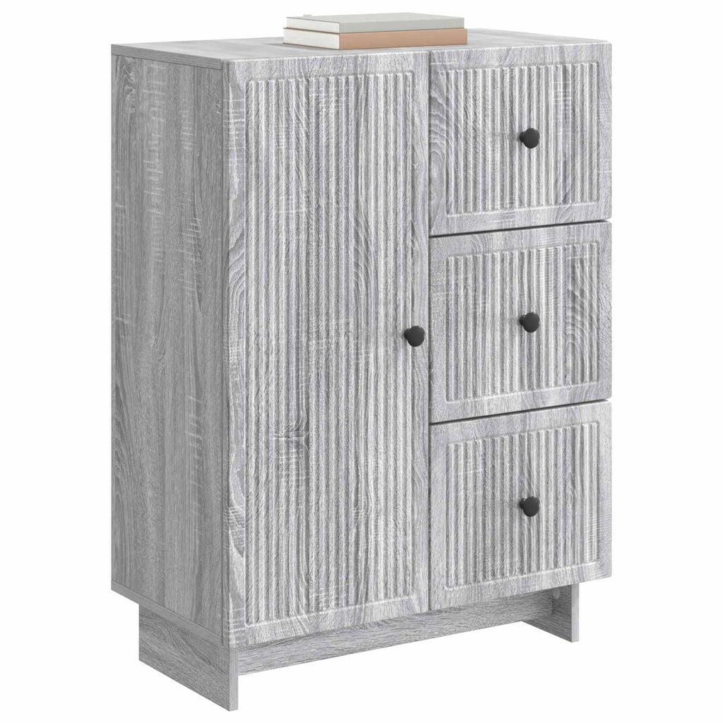 vidaXL Bufet Szary Sonoma 66 x 34,5 x 90 cm Drewno inżynieryjne