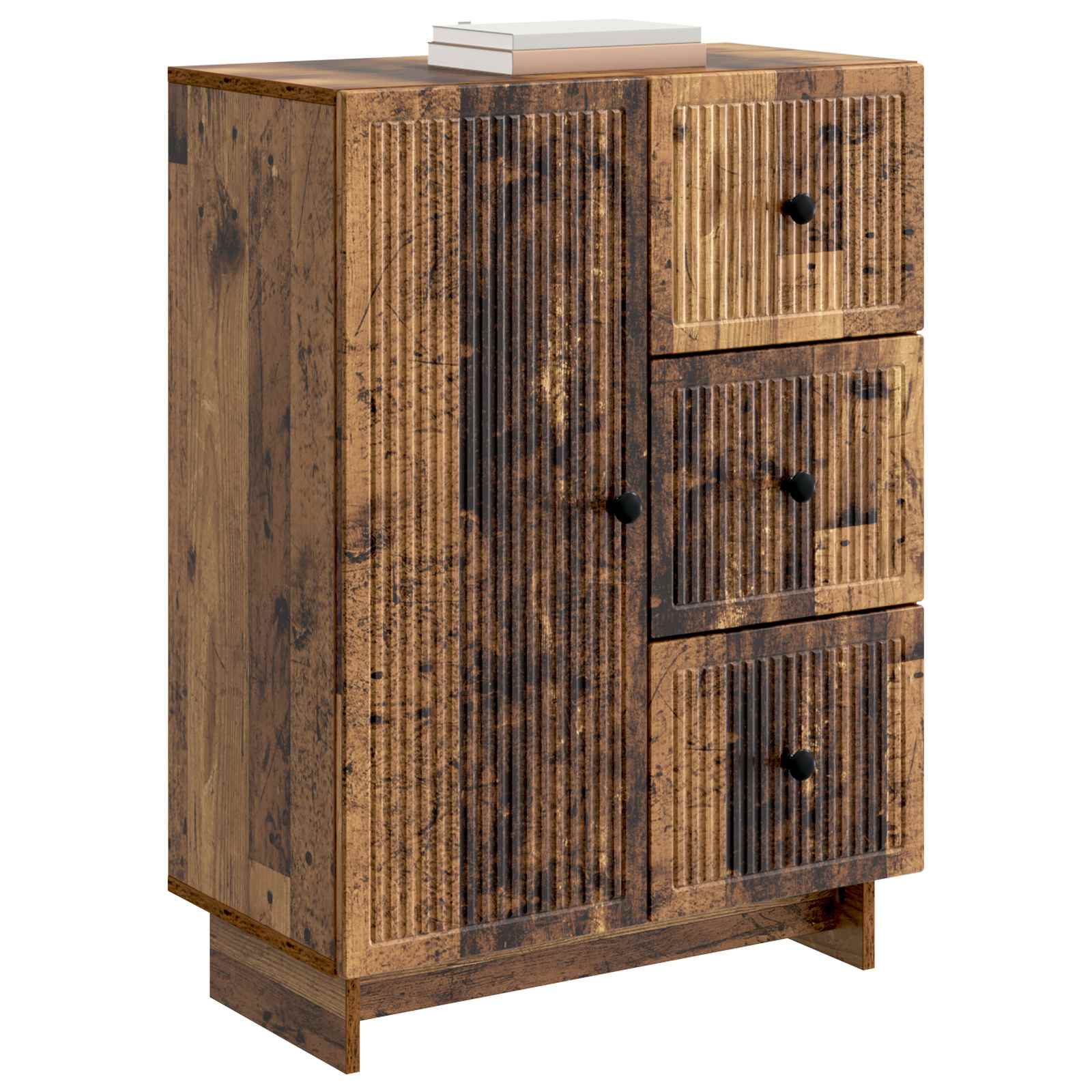 vidaXL Bufet Stare drewno 66 x 34,5 x 90 cm Drewno inżynieryjne