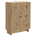 vidaXL Bufet Dąb artisan 66 x 34,5 x 90 cm Drewno inżynieryjne