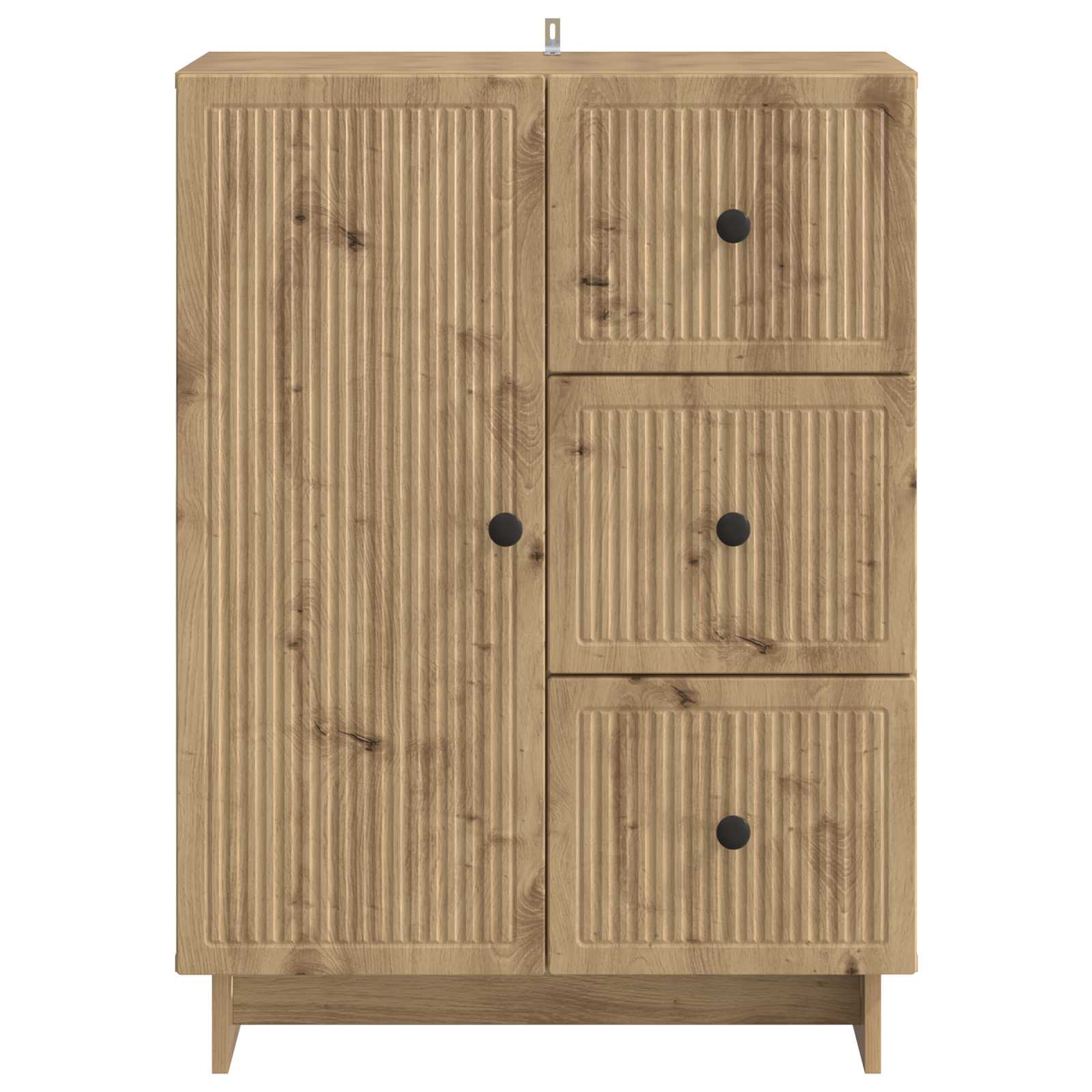 vidaXL Bufet Dąb artisan 66 x 34,5 x 90 cm Drewno inżynieryjne