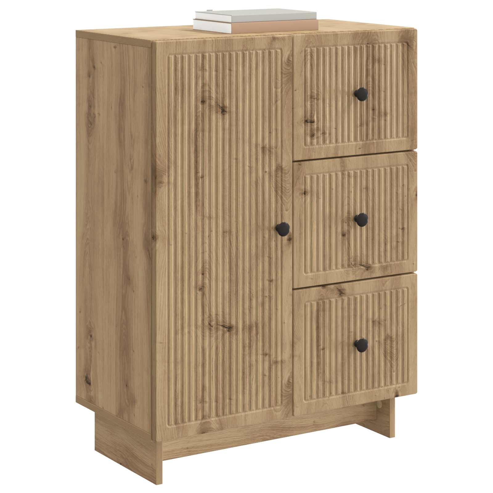 vidaXL Bufet Dąb artisan 66 x 34,5 x 90 cm Drewno inżynieryjne
