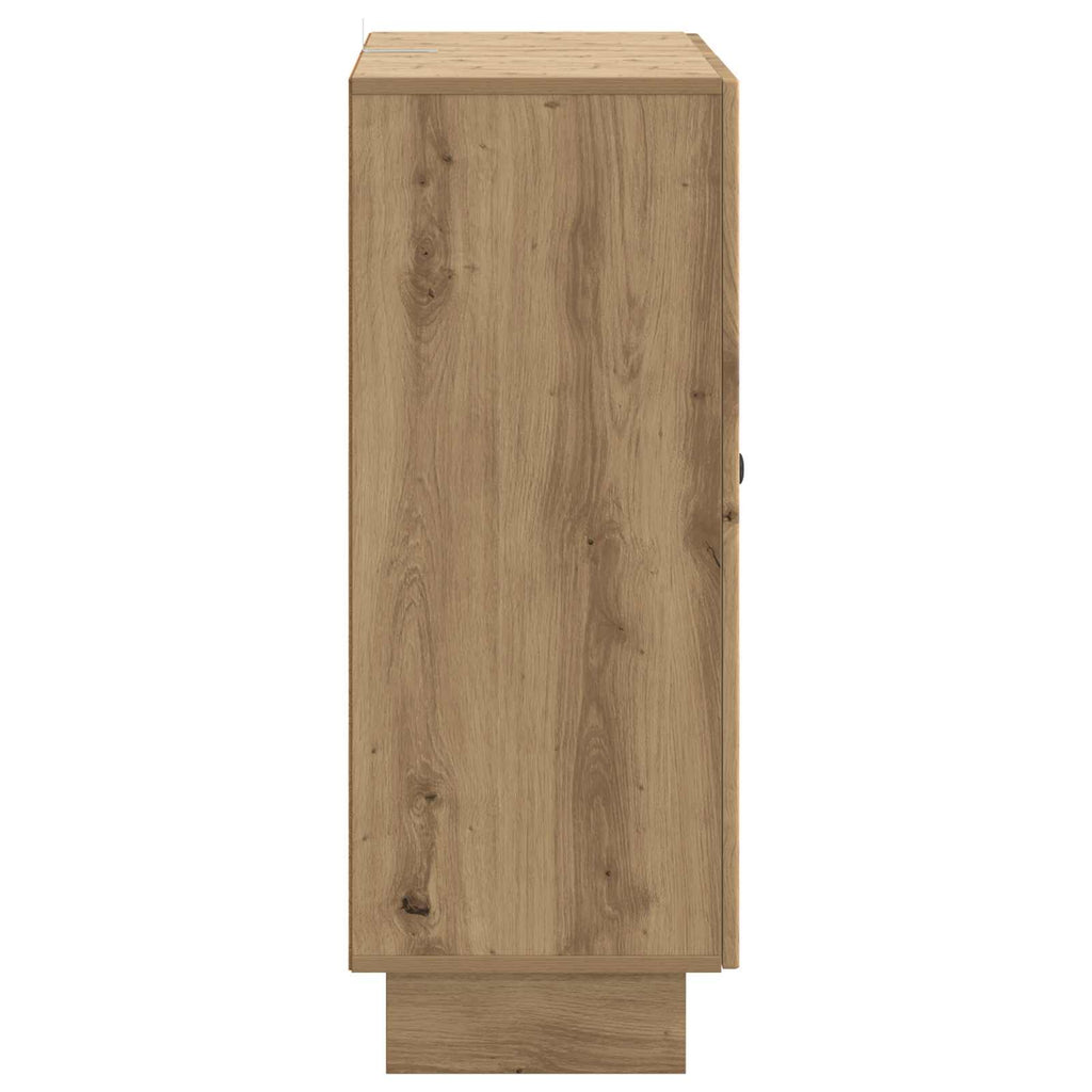 vidaXL Bufet Dąb artisan 66 x 34,5 x 90 cm Drewno inżynieryjne