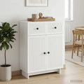 vidaXL Bufet Biały 66 x 34,5 x 90 cm Drewno inżynieryjne