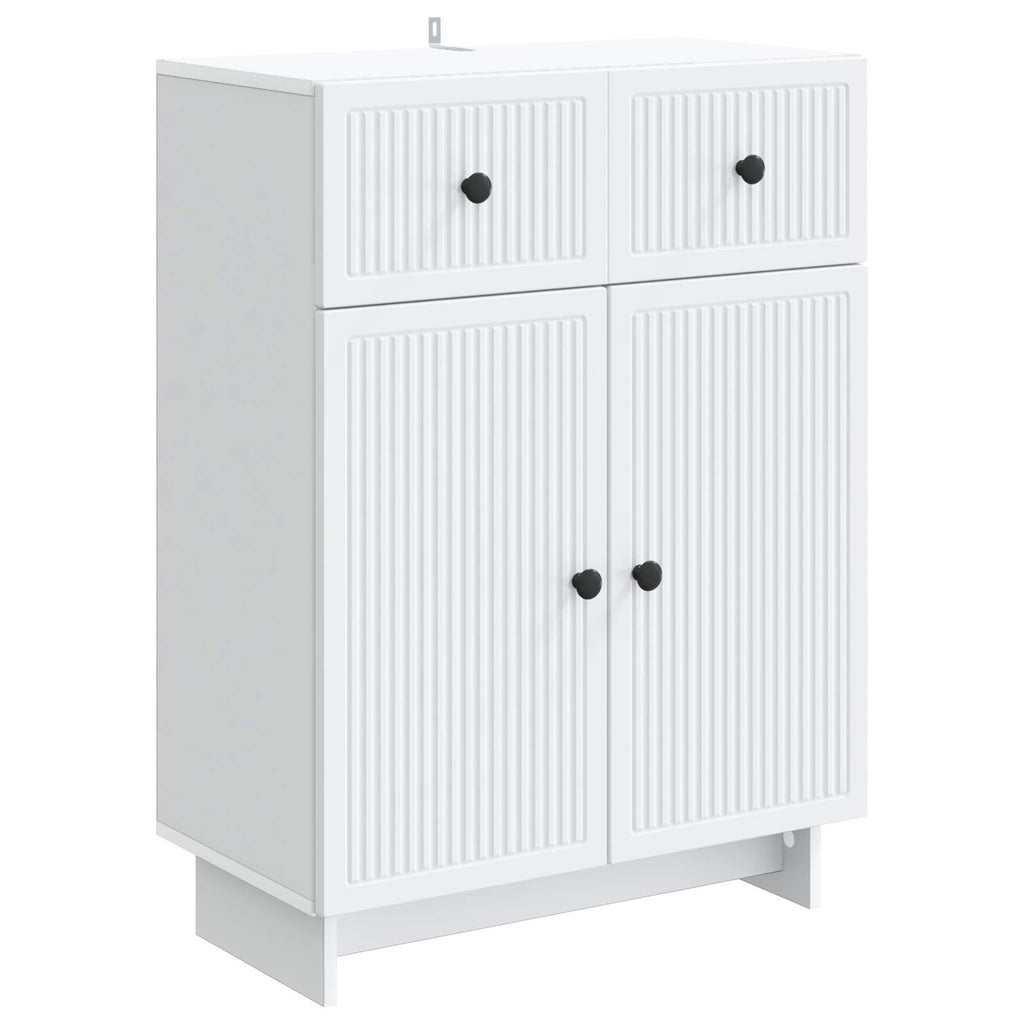 vidaXL Bufet Biały 66 x 34,5 x 90 cm Drewno inżynieryjne