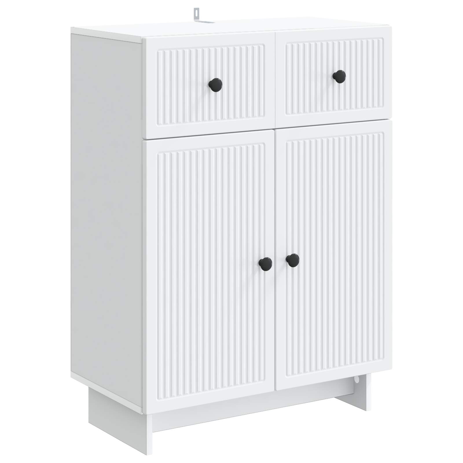 vidaXL Bufet Biały 66 x 34,5 x 90 cm Drewno inżynieryjne