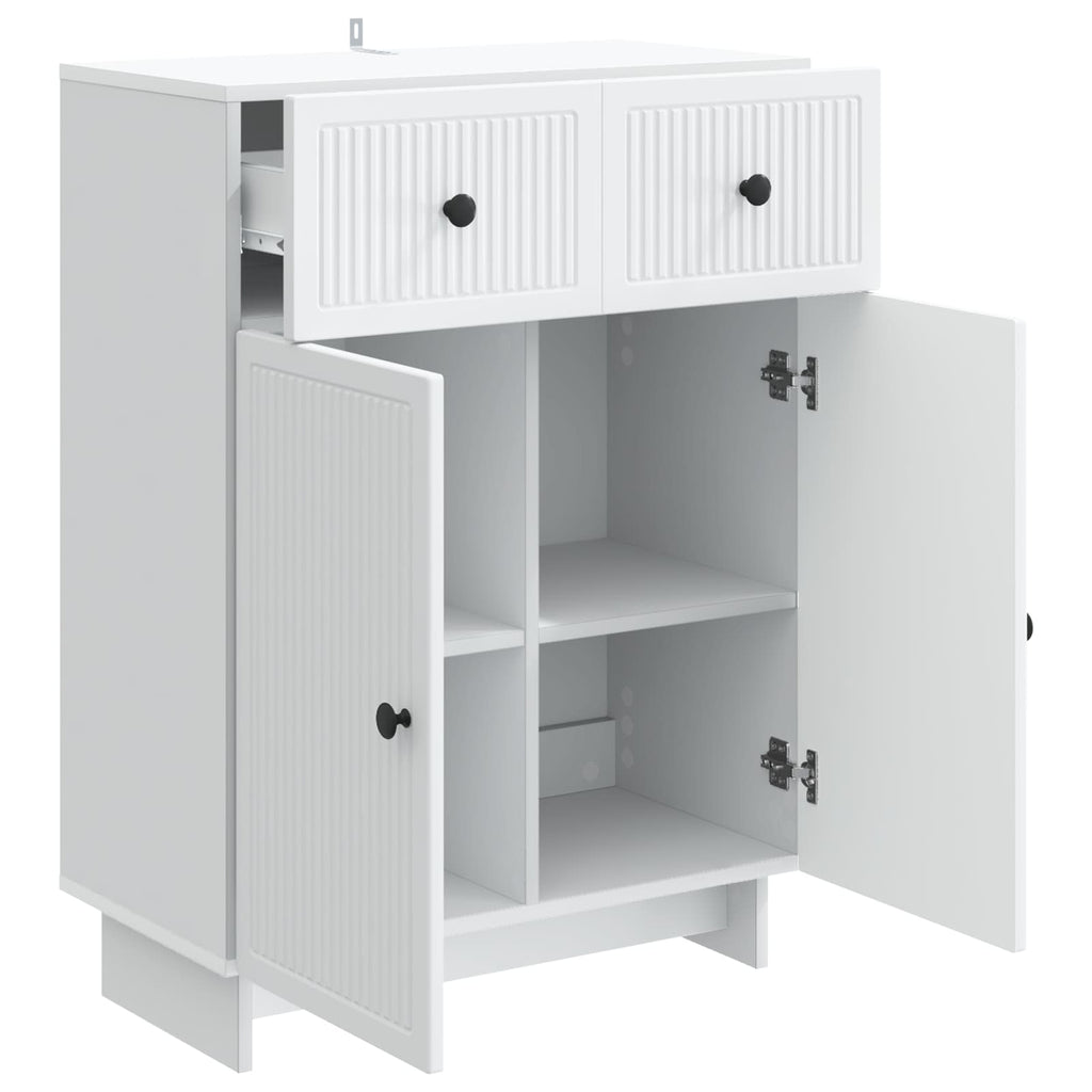 vidaXL Bufet Biały 66 x 34,5 x 90 cm Drewno inżynieryjne