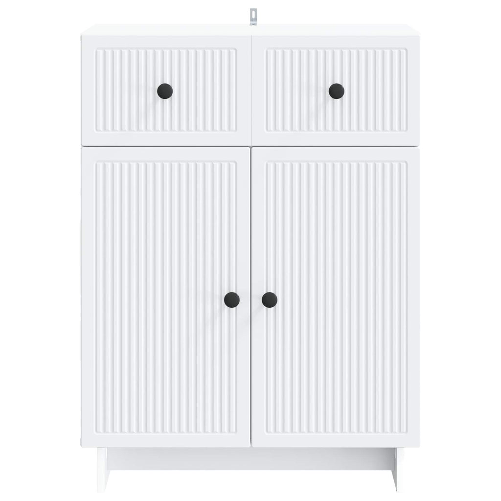 vidaXL Bufet Biały 66 x 34,5 x 90 cm Drewno inżynieryjne