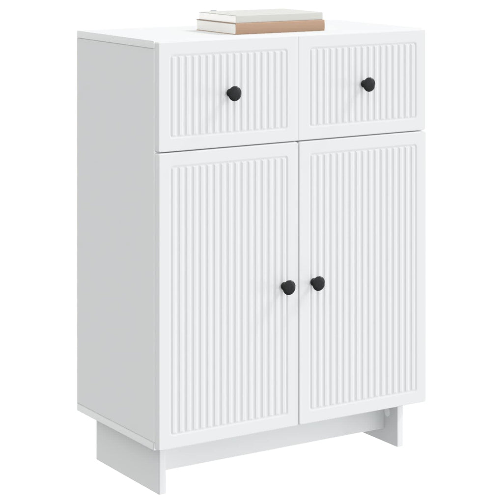 vidaXL Bufet Biały 66 x 34,5 x 90 cm Drewno inżynieryjne