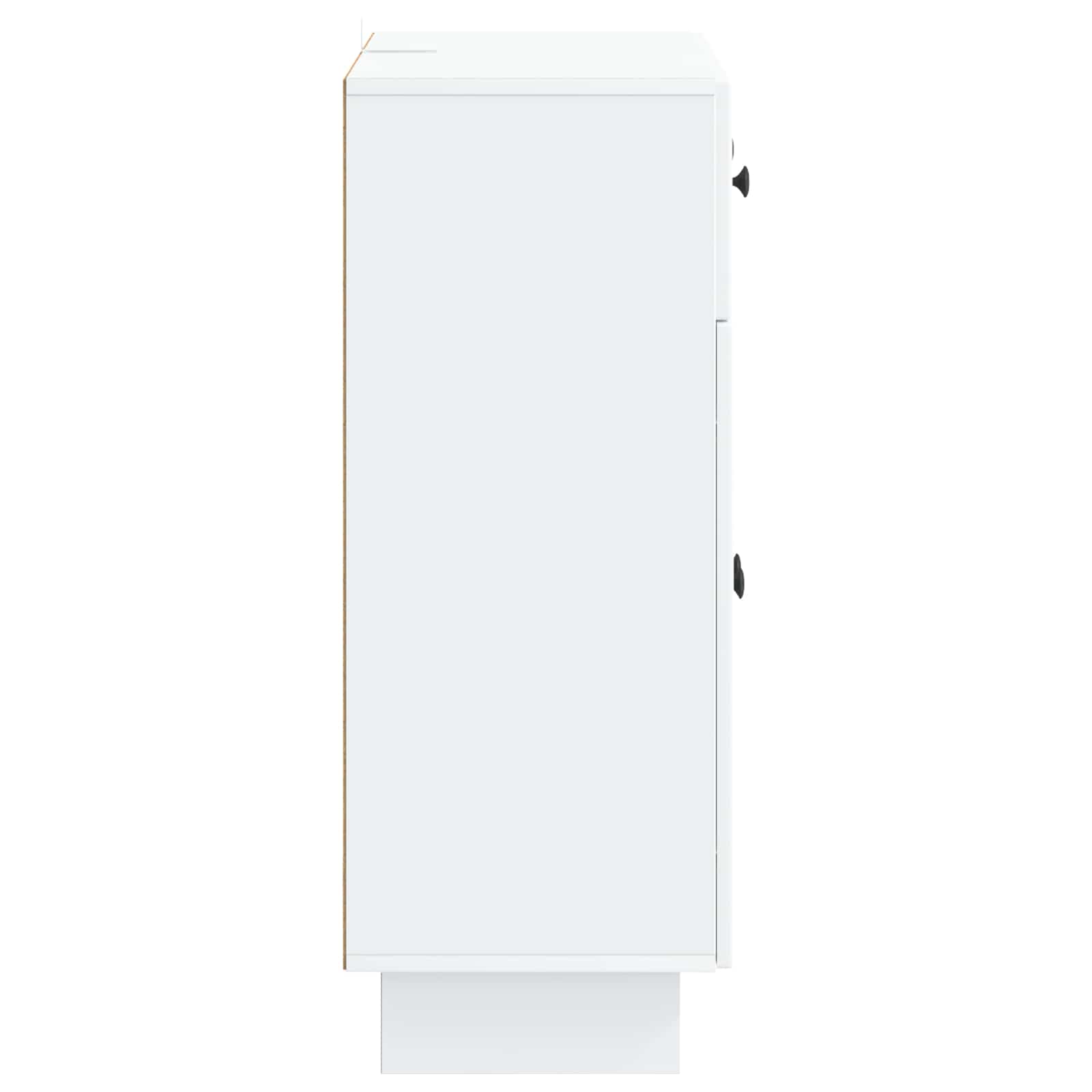 vidaXL Bufet Biały 66 x 34,5 x 90 cm Drewno inżynieryjne