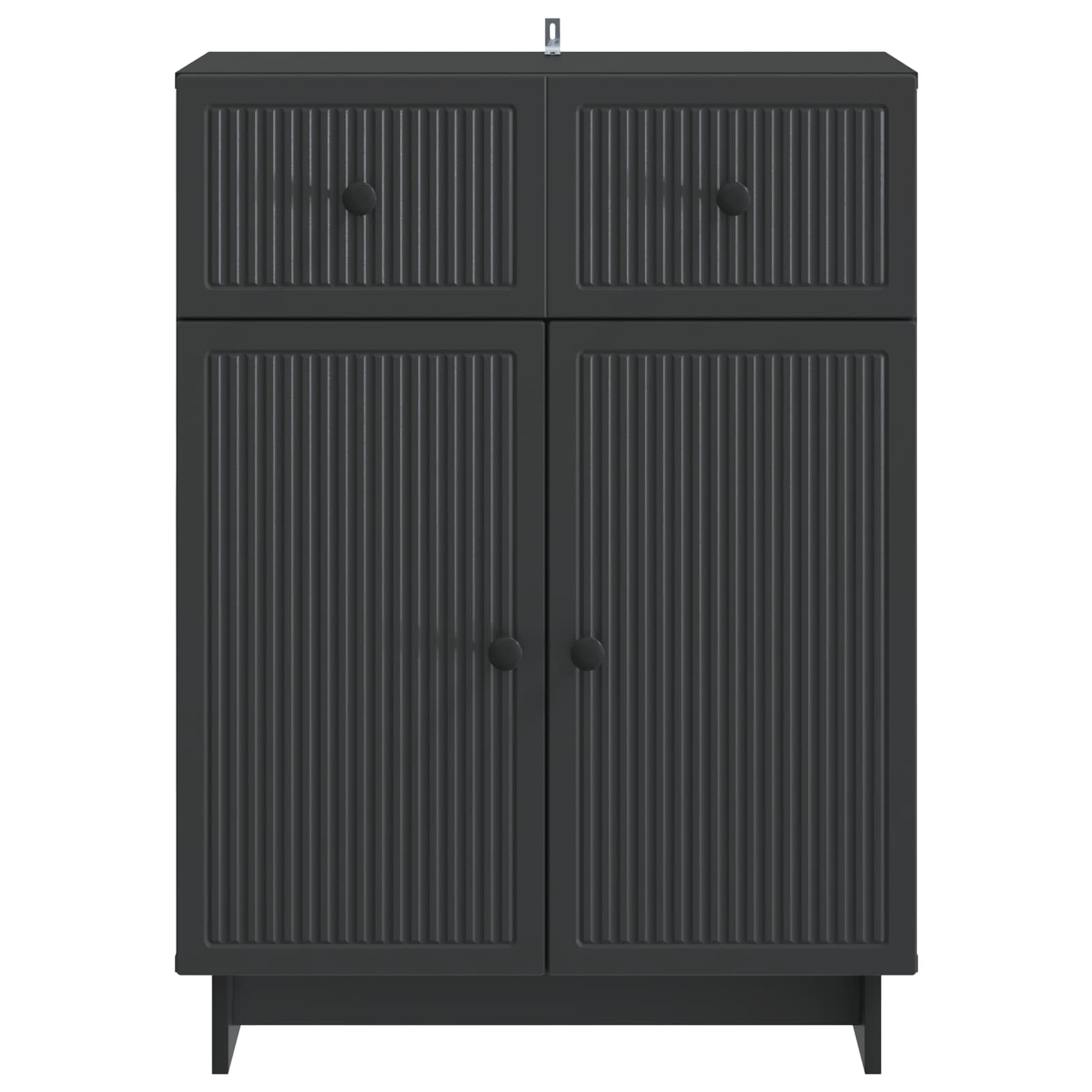 vidaXL Bufet z szufladą Czarny 66 x 34,5 x 90 cm Drewno inżynieryjne