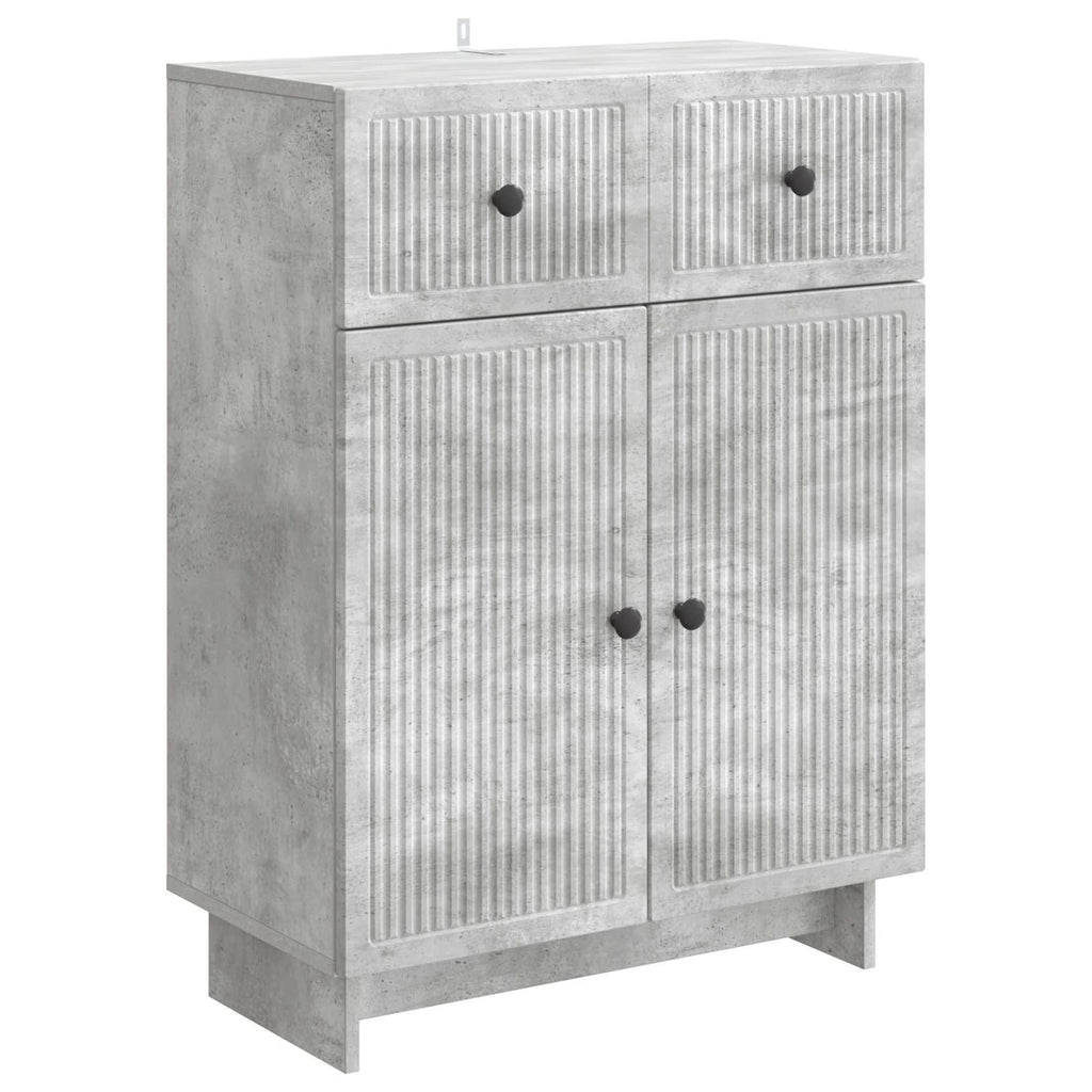 vidaXL Bufet Betonowy szary 66 x 34,5 x 90 cm Drewno inżynieryjne