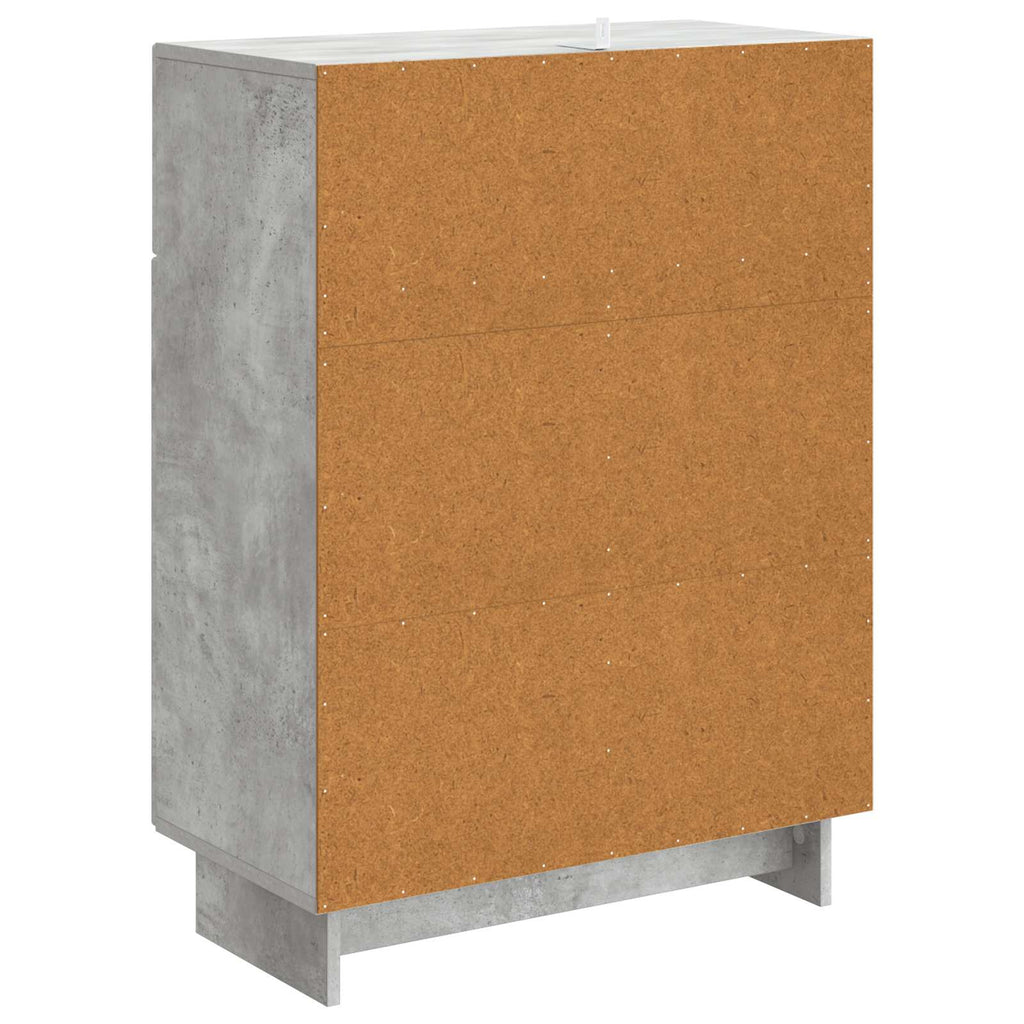 vidaXL Bufet Betonowy szary 66 x 34,5 x 90 cm Drewno inżynieryjne