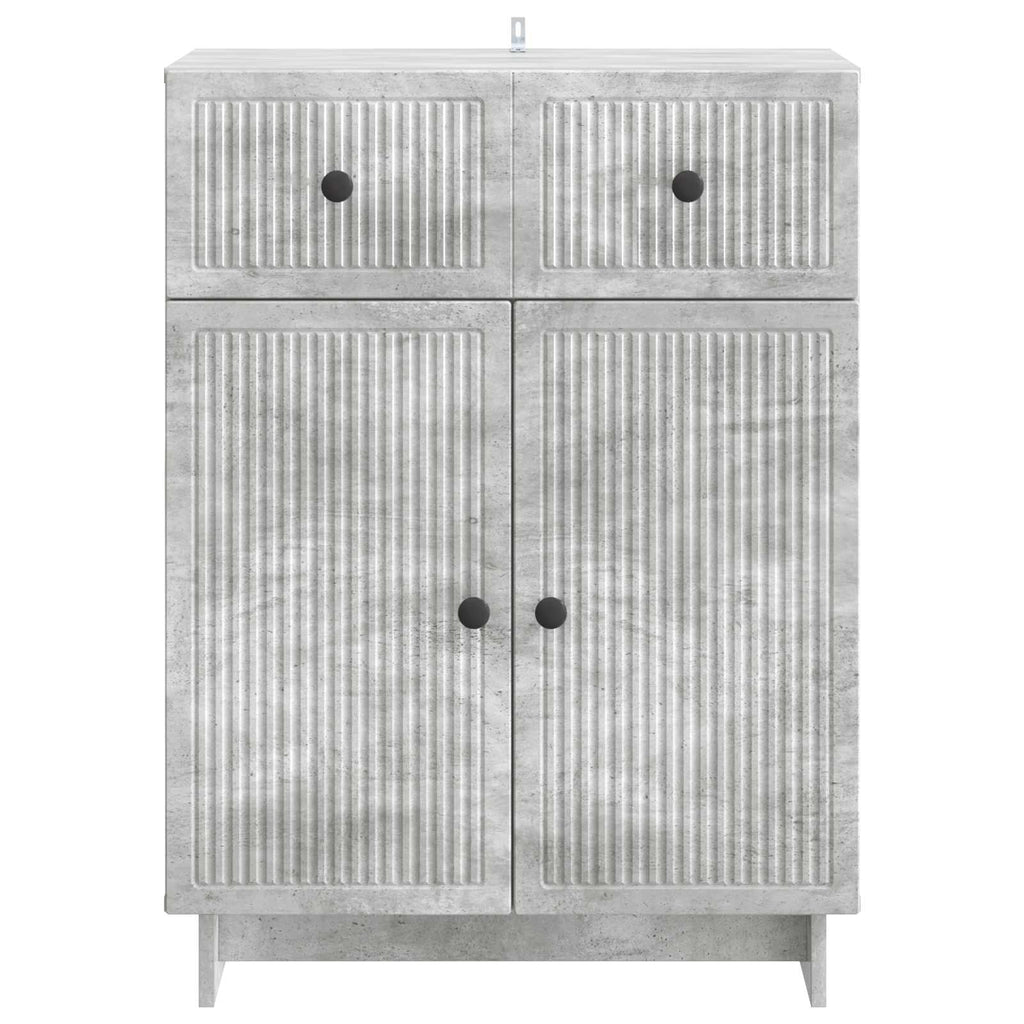 vidaXL Bufet Betonowy szary 66 x 34,5 x 90 cm Drewno inżynieryjne