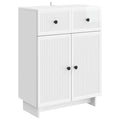 vidaXL Bufet Biały wysoki połysk 66 x 34,5 x 90 cm Drewno inżynieryjne