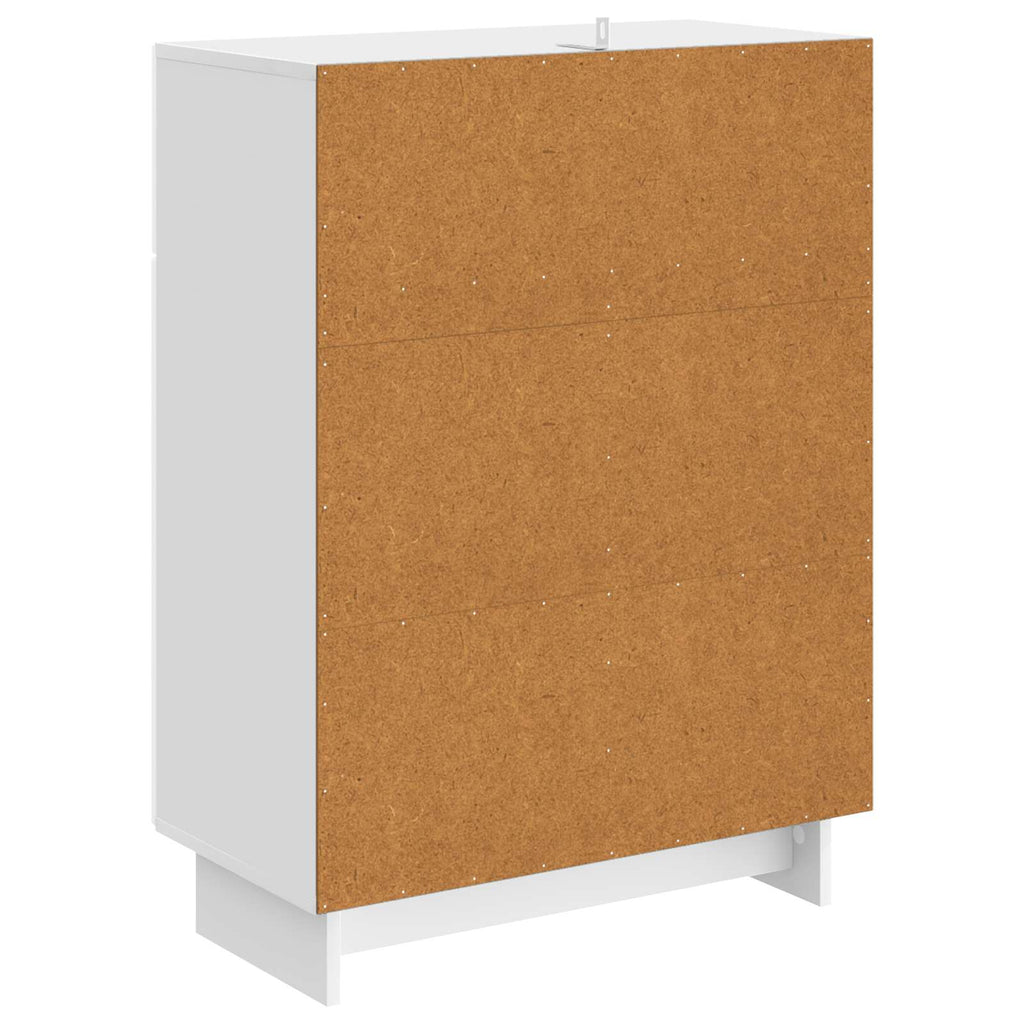vidaXL Bufet Biały wysoki połysk 66 x 34,5 x 90 cm Drewno inżynieryjne