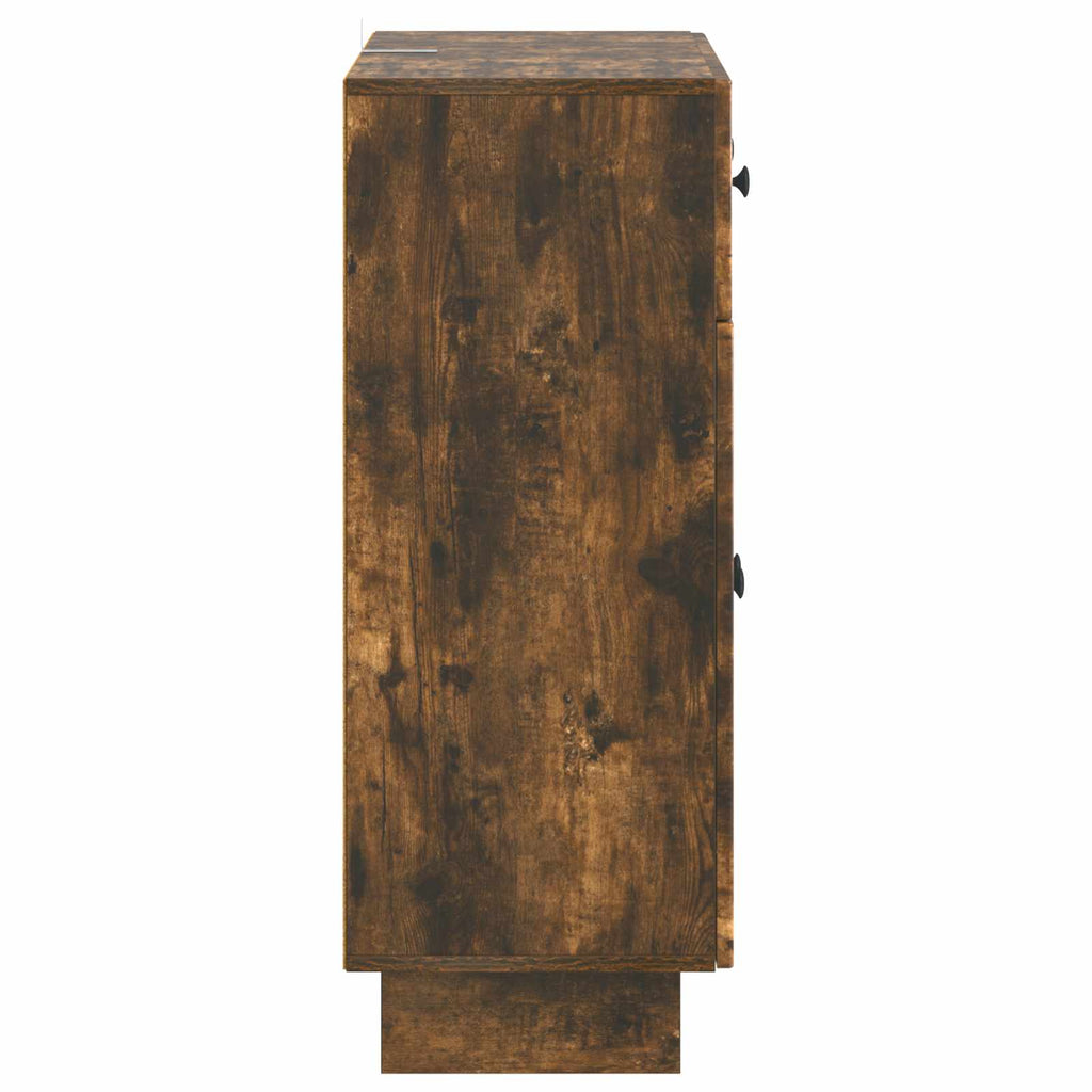 vidaXL Bufet Dąb wędzony 66 x 34,5 x 90 cm Drewno inżynieryjne