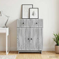 vidaXL Bufet Szary Sonoma 66 x 34,5 x 90 cm Drewno inżynieryjne