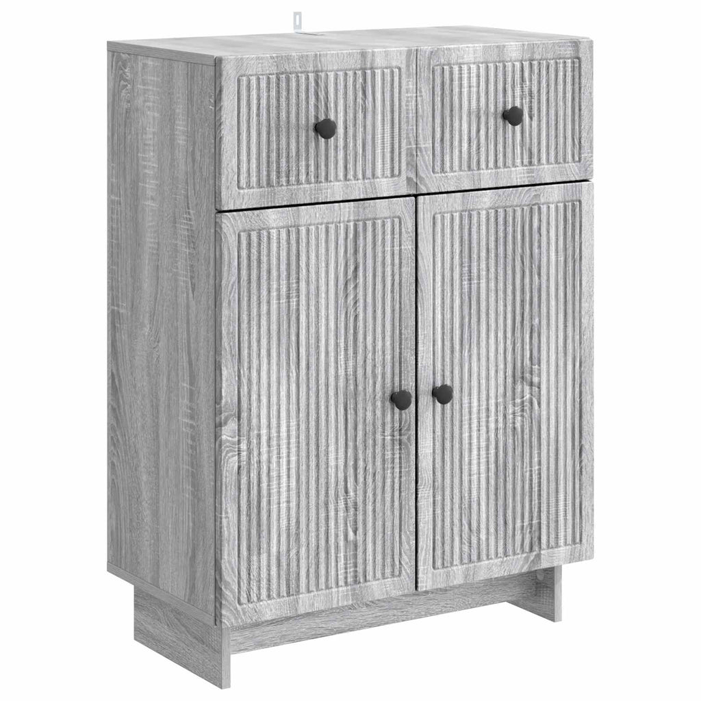 vidaXL Bufet Szary Sonoma 66 x 34,5 x 90 cm Drewno inżynieryjne
