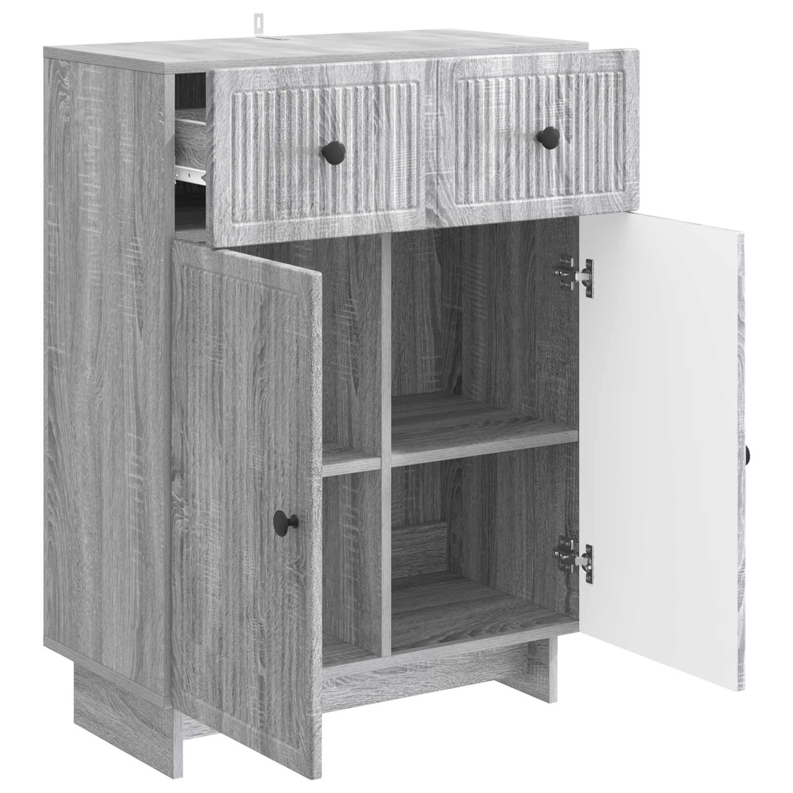 vidaXL Bufet Szary Sonoma 66 x 34,5 x 90 cm Drewno inżynieryjne