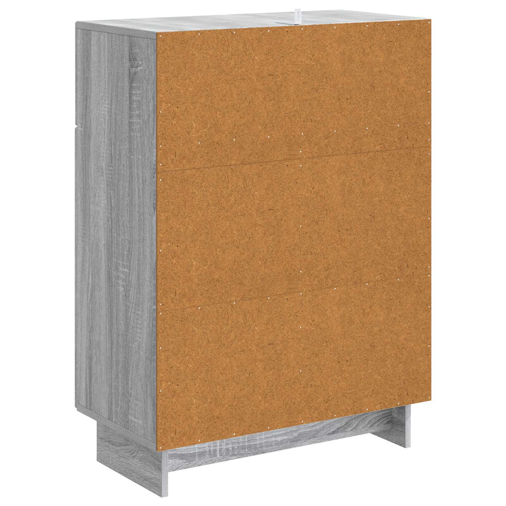 vidaXL Bufet Szary Sonoma 66 x 34,5 x 90 cm Drewno inżynieryjne