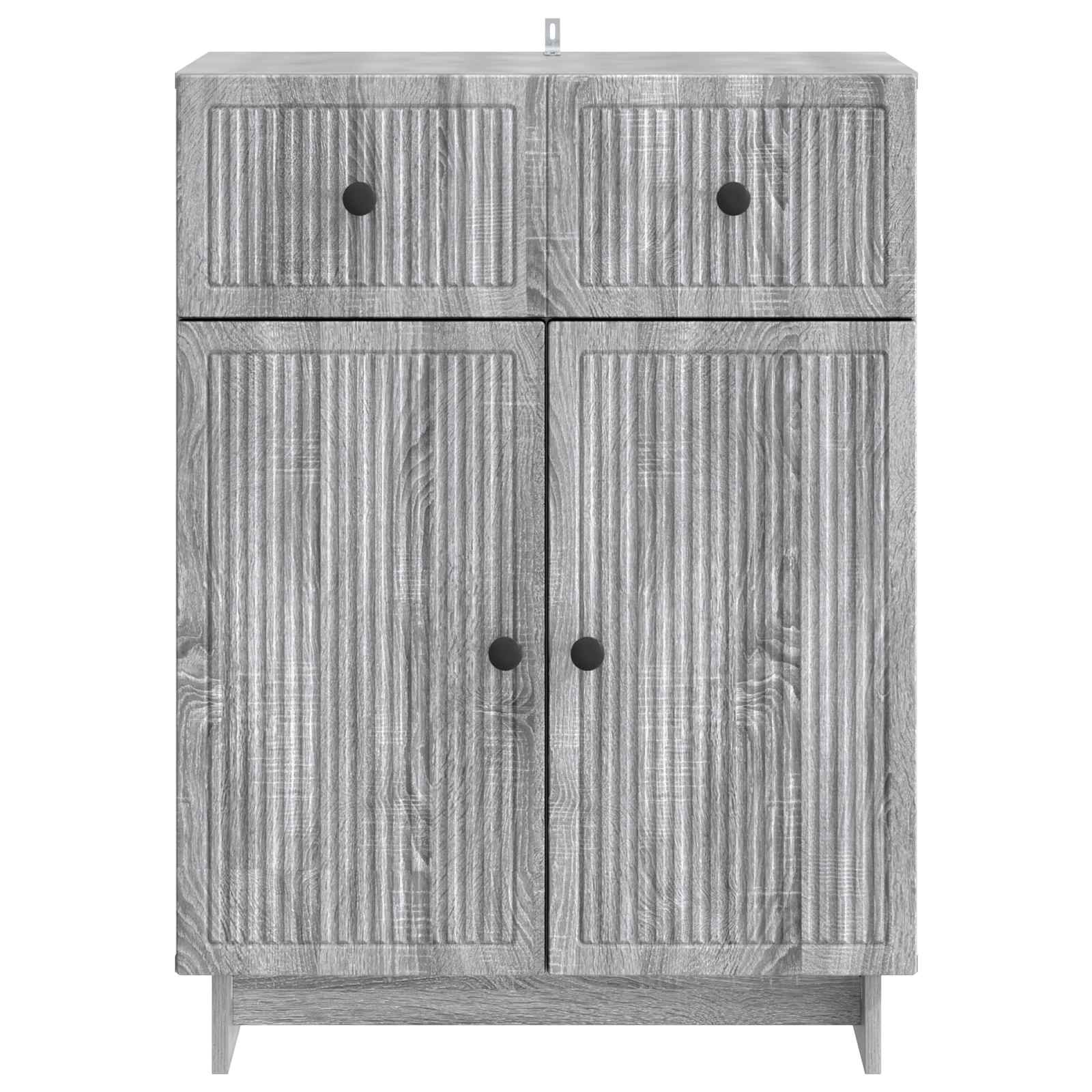 vidaXL Bufet Szary Sonoma 66 x 34,5 x 90 cm Drewno inżynieryjne