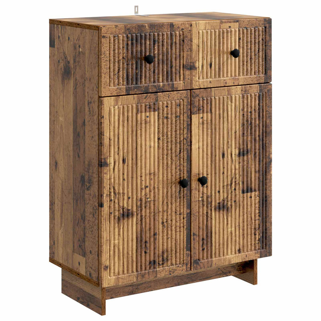 vidaXL Bufet Stare drewno 66 x 34,5 x 90 cm Drewno inżynieryjne