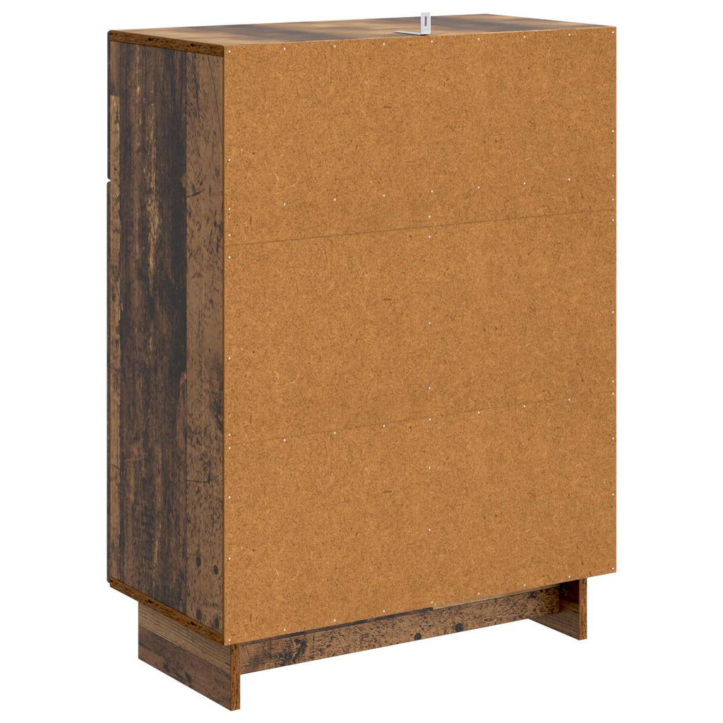 vidaXL Bufet Stare drewno 66 x 34,5 x 90 cm Drewno inżynieryjne