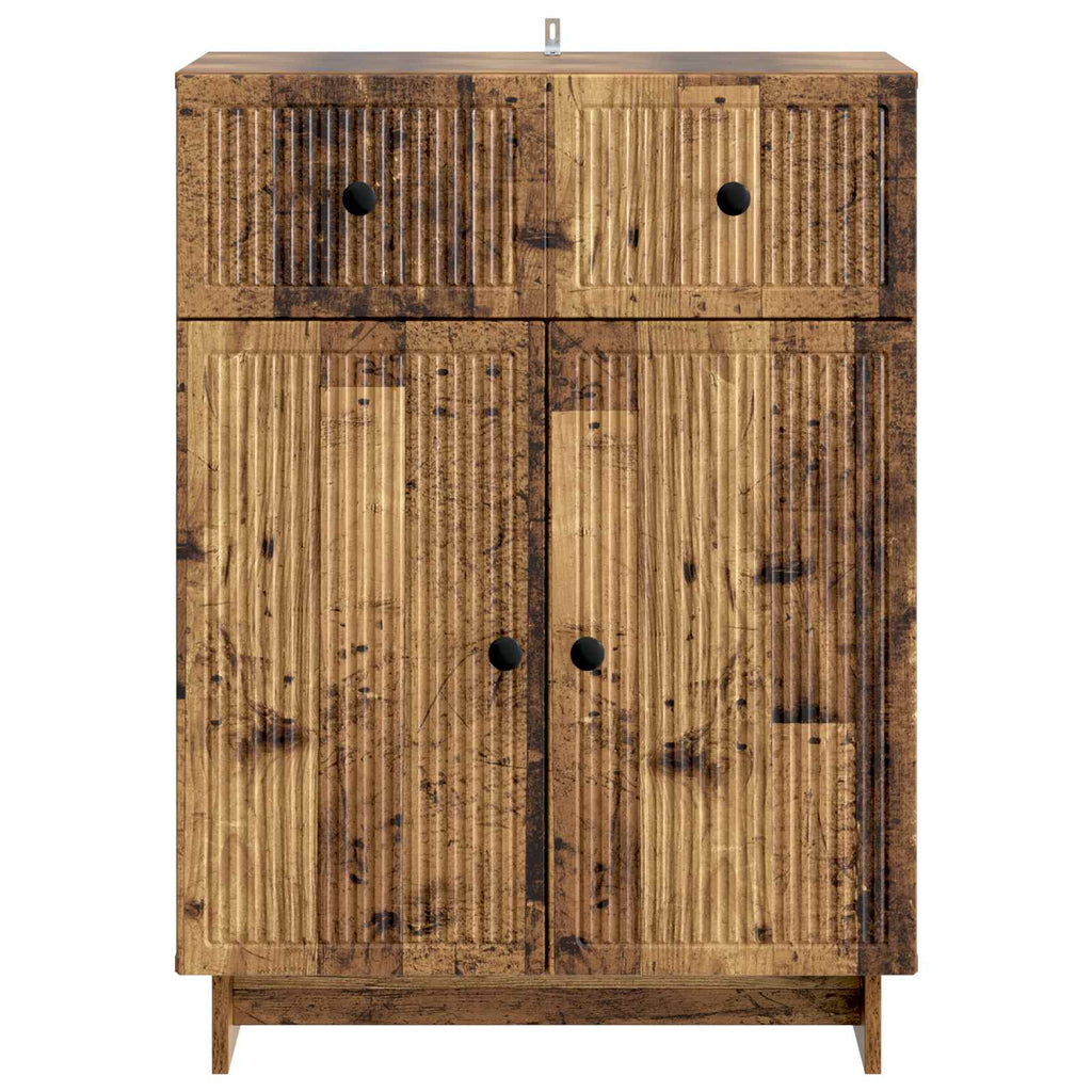 vidaXL Bufet Stare drewno 66 x 34,5 x 90 cm Drewno inżynieryjne