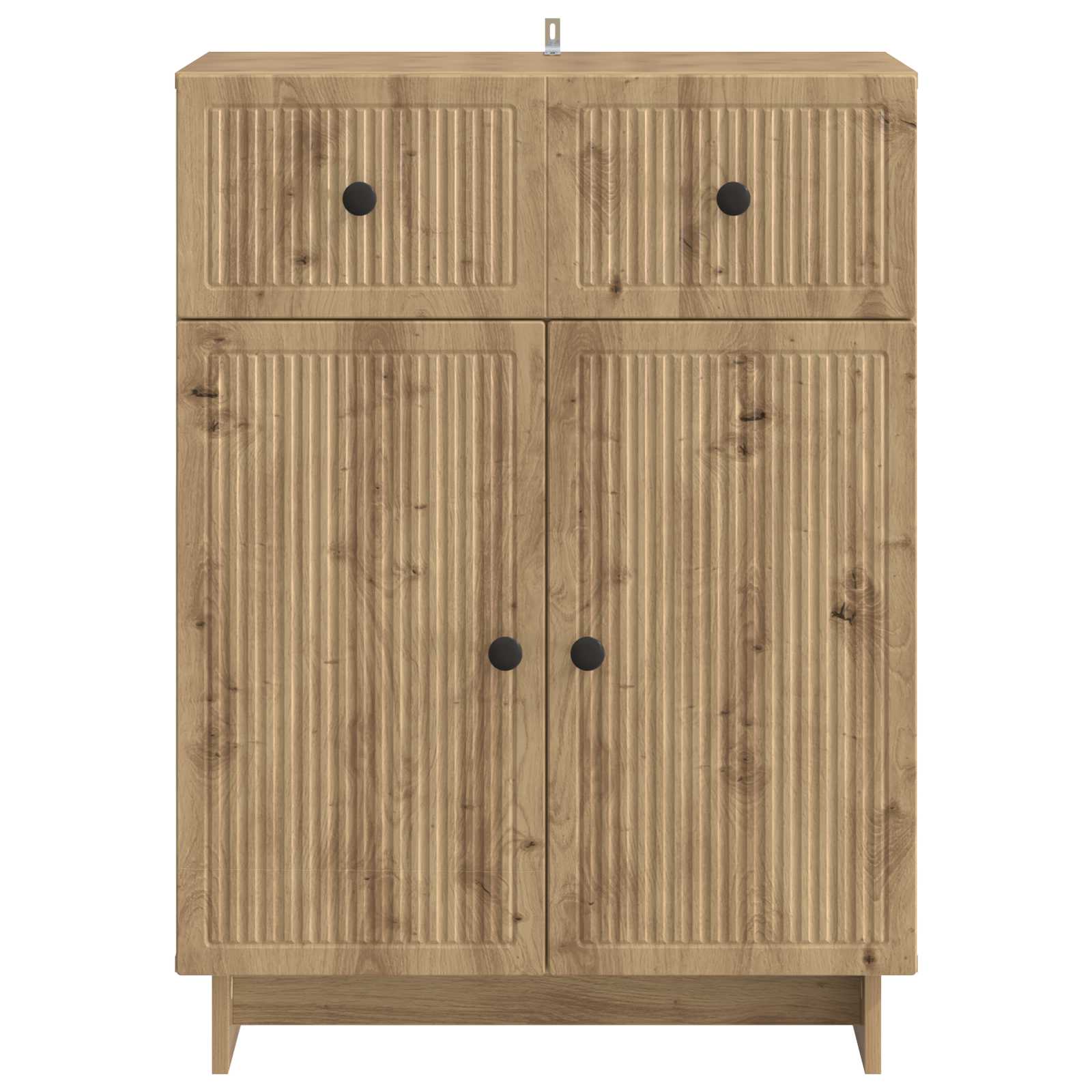 vidaXL Bufet Dąb artisan 66 x 34,5 x 90 cm Drewno inżynieryjne