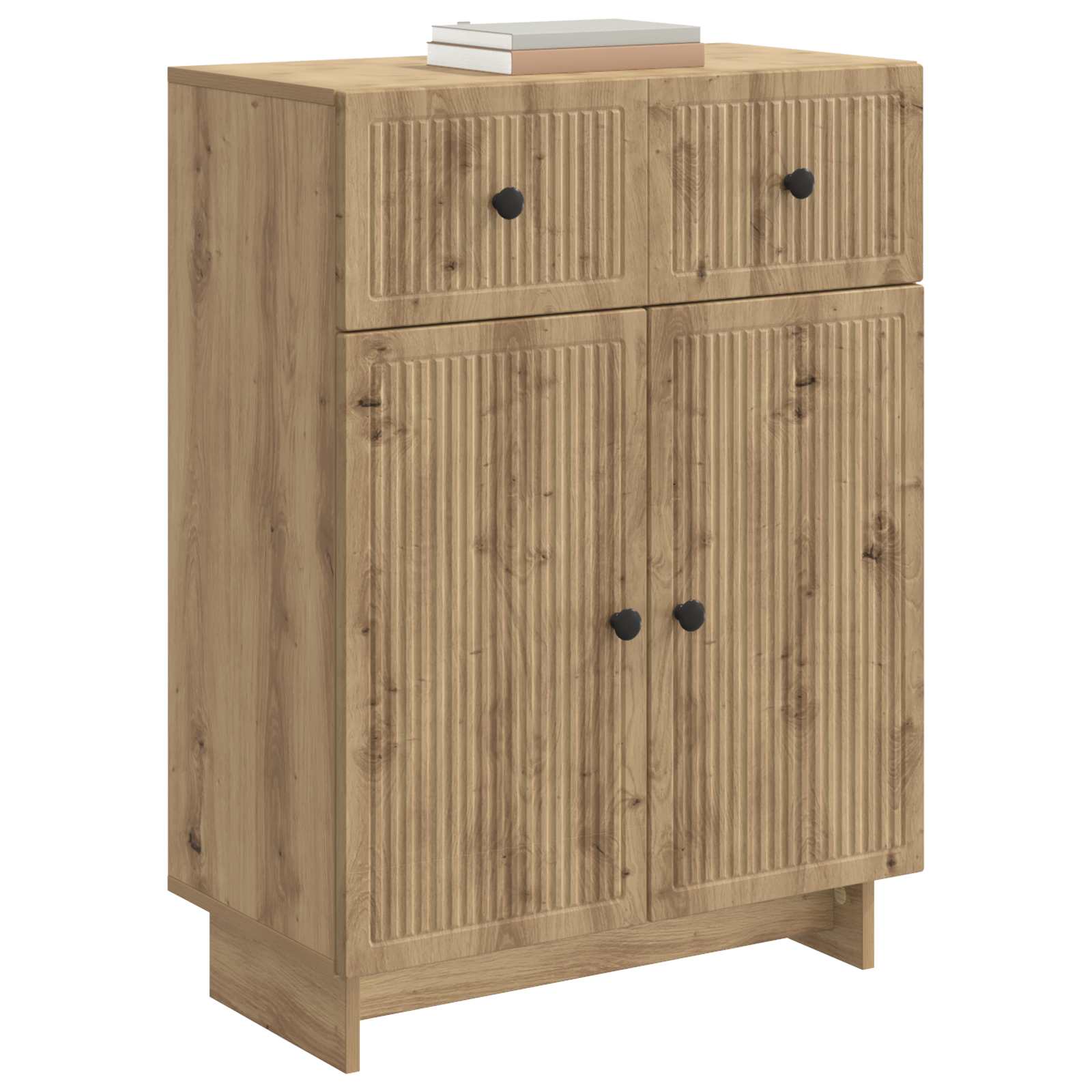 vidaXL Bufet Dąb artisan 66 x 34,5 x 90 cm Drewno inżynieryjne