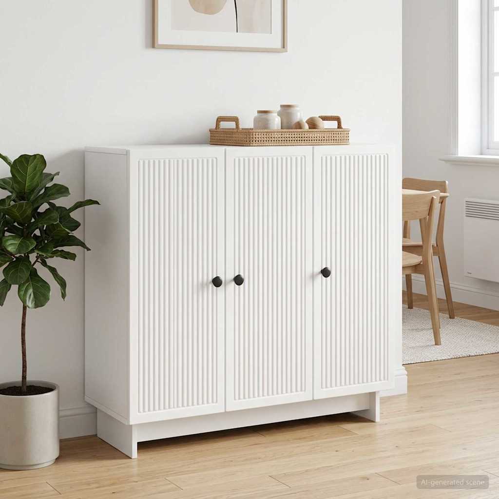vidaXL Bufet Biały 89 x 34,5 x 80 cm Drewno inżynieryjne