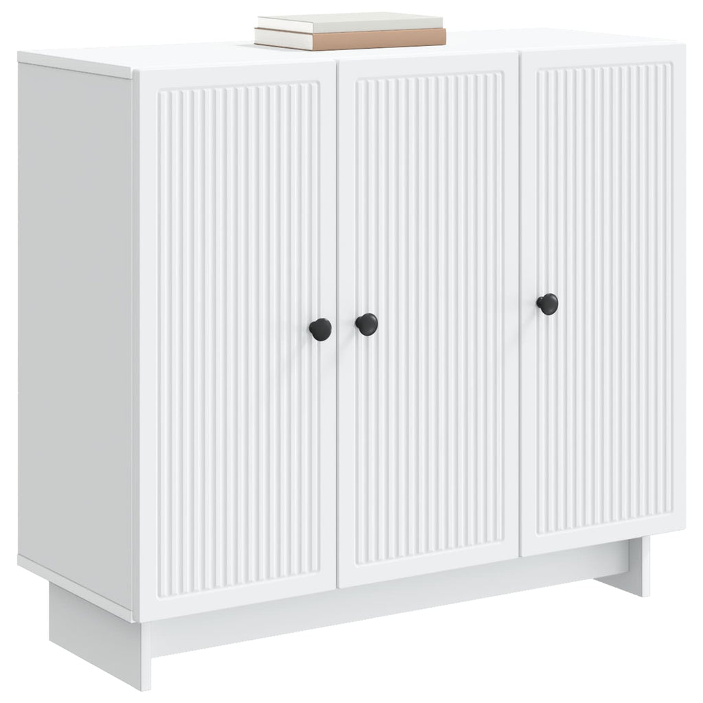 vidaXL Bufet Biały 89 x 34,5 x 80 cm Drewno inżynieryjne