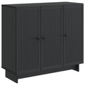 vidaXL Bufet Czarny 89 x 34,5 x 80 cm Drewno inżynieryjne