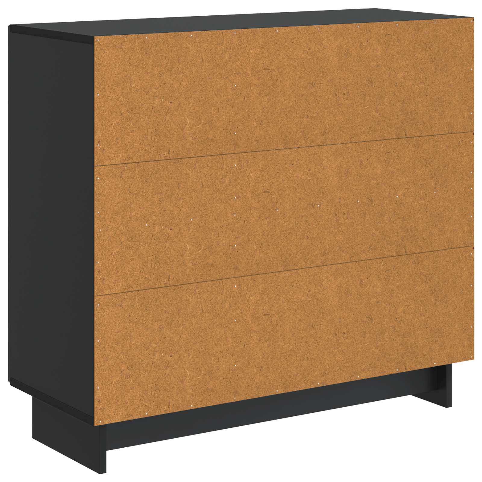 vidaXL Bufet Czarny 89 x 34,5 x 80 cm Drewno inżynieryjne