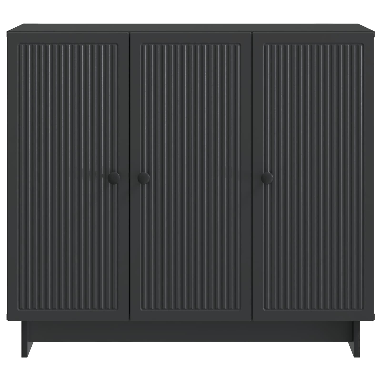 vidaXL Bufet Czarny 89 x 34,5 x 80 cm Drewno inżynieryjne